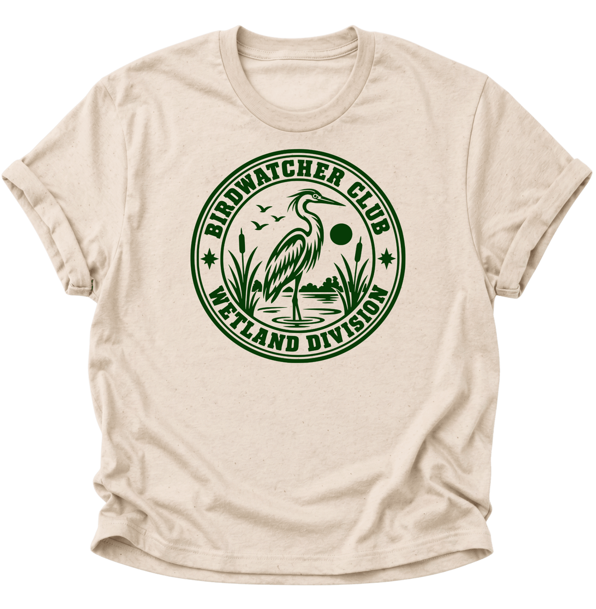 Birdwatcher Club Reiher Unisex T-Shirt Nature - PINE & RIVER