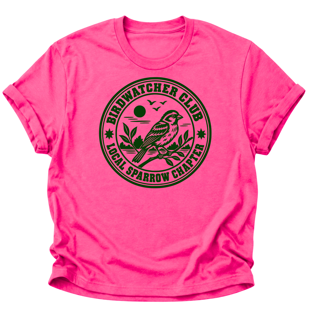Birdwatcher Club Spatz Unisex T-Shirt Heliconia - PINE & RIVER