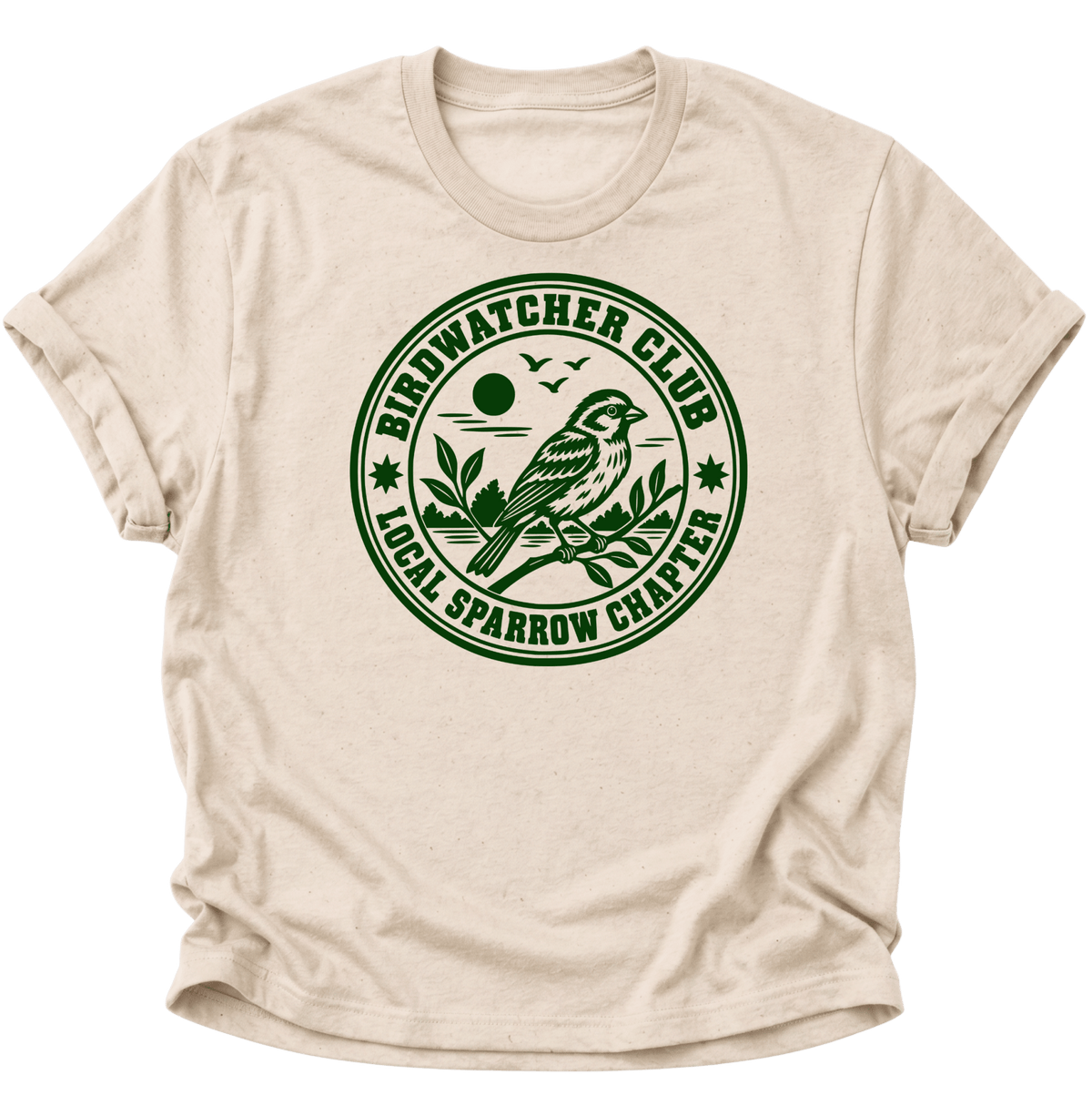 Birdwatcher Club Spatz Unisex T-Shirt Nature - PINE & RIVER