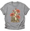 Blühender Feigenkaktus Unisex T-Shirt Sport Grey - PINE & RIVER