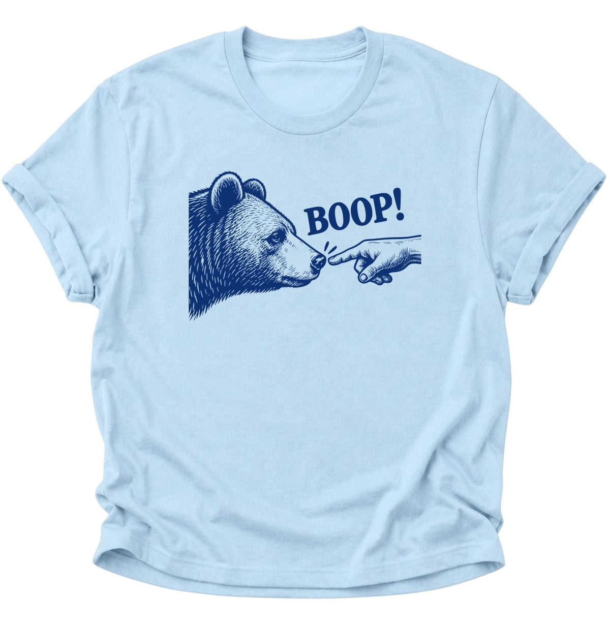 Boop! Bär Unisex T-Shirt Light Blue - PINE & RIVER