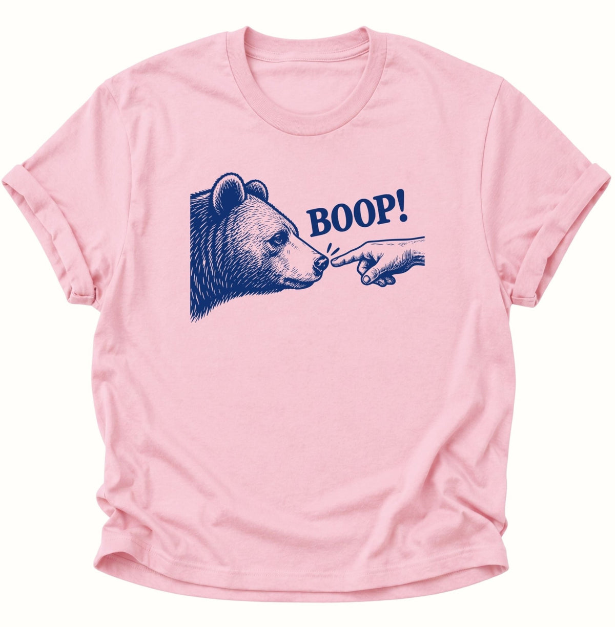Boop! Bär Unisex T-Shirt Light Pink - PINE & RIVER