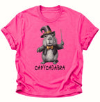 Capycadabra Zauberer-Capybara Unisex T-Shirt Gelb - PINE & RIVER