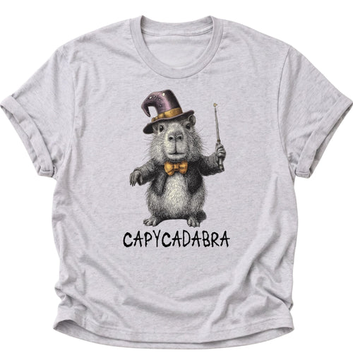 Capycadabra Zauberer-Capybara Unisex T-Shirt Ash Grey - PINE & RIVER