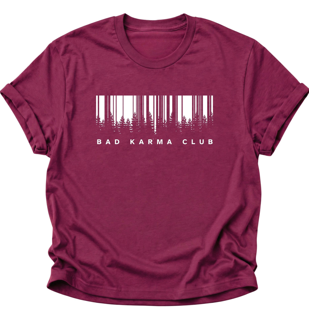 Bad Karma Club Unisex T-Shirt Cardinal Red - PINE & RIVER