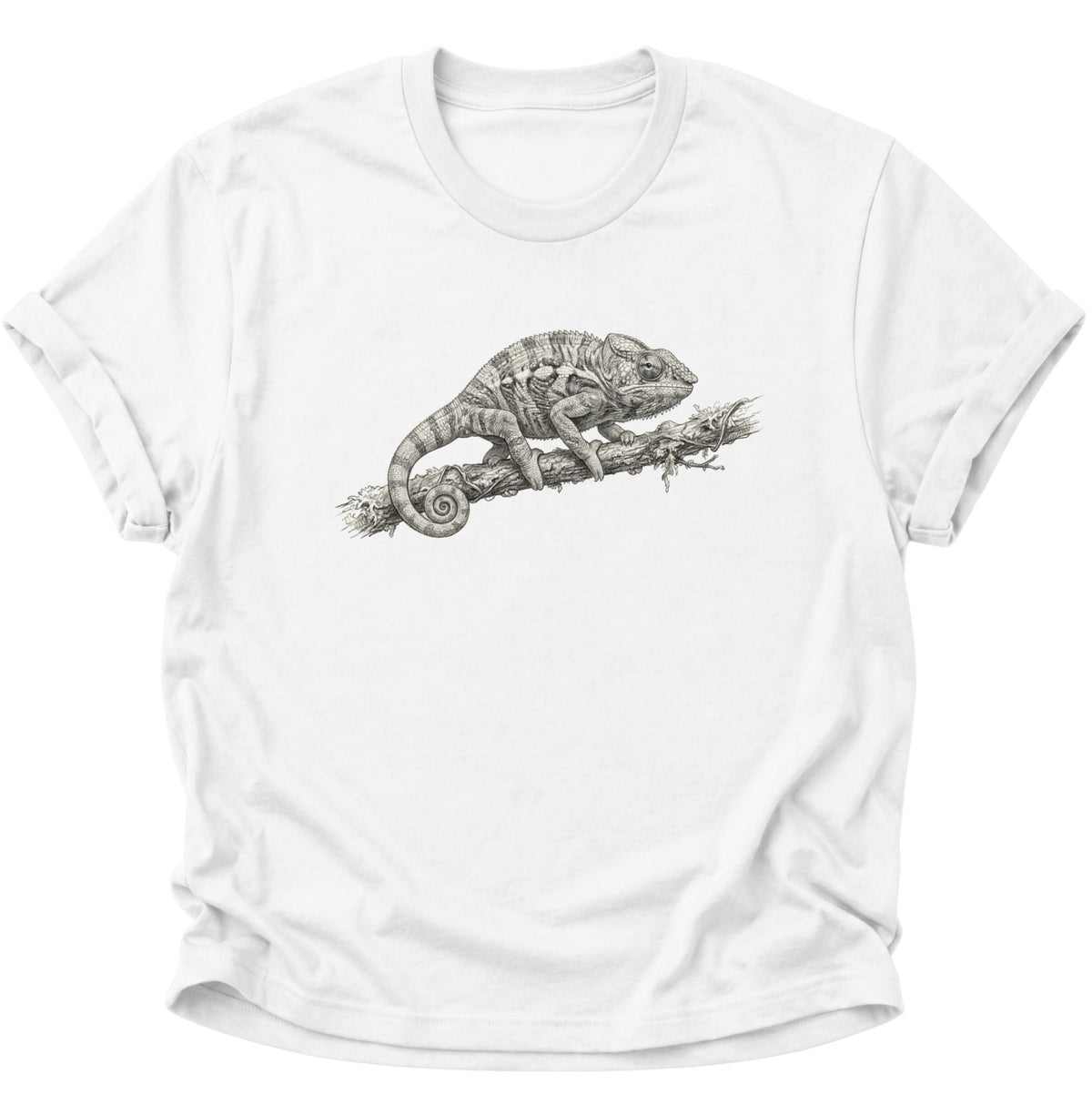 Chamäleon Unisex T-Shirt Weiß - PINE & RIVER