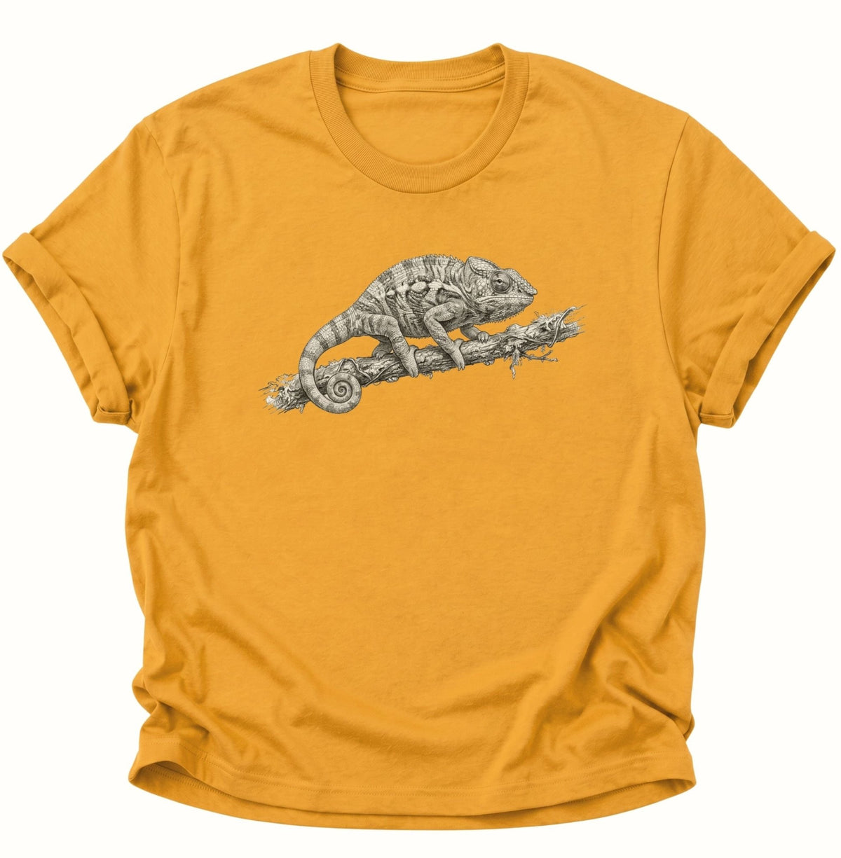 Chamäleon Unisex T-Shirt Gelb - PINE & RIVER