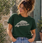 Chamäleon Unisex T-Shirt Schwarz - PINE & RIVER
