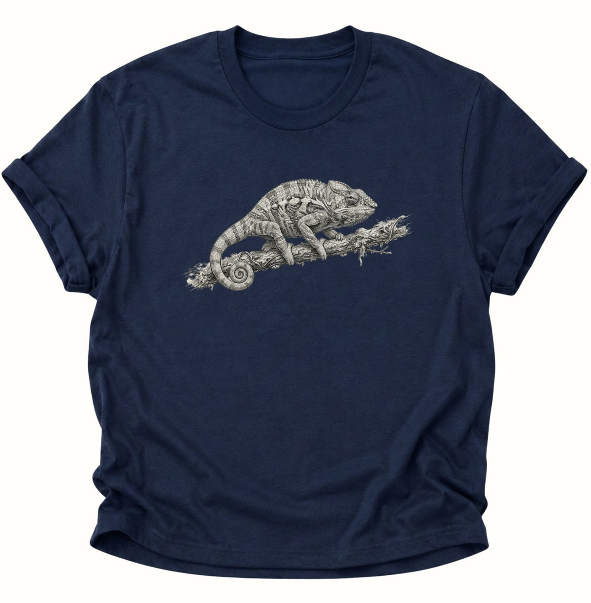 Chamäleon Unisex T-Shirt Navy Blue - PINE & RIVER