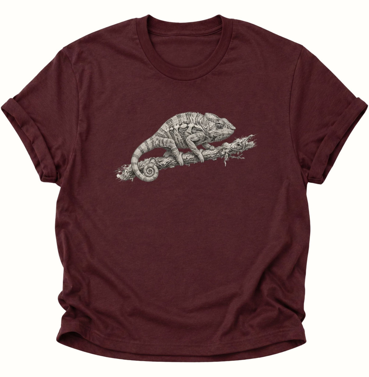 Chamäleon Unisex T-Shirt Maroon - PINE & RIVER