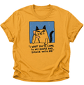 Dance With Me Katze Unisex T-Shirt Gelb - PINE & RIVER