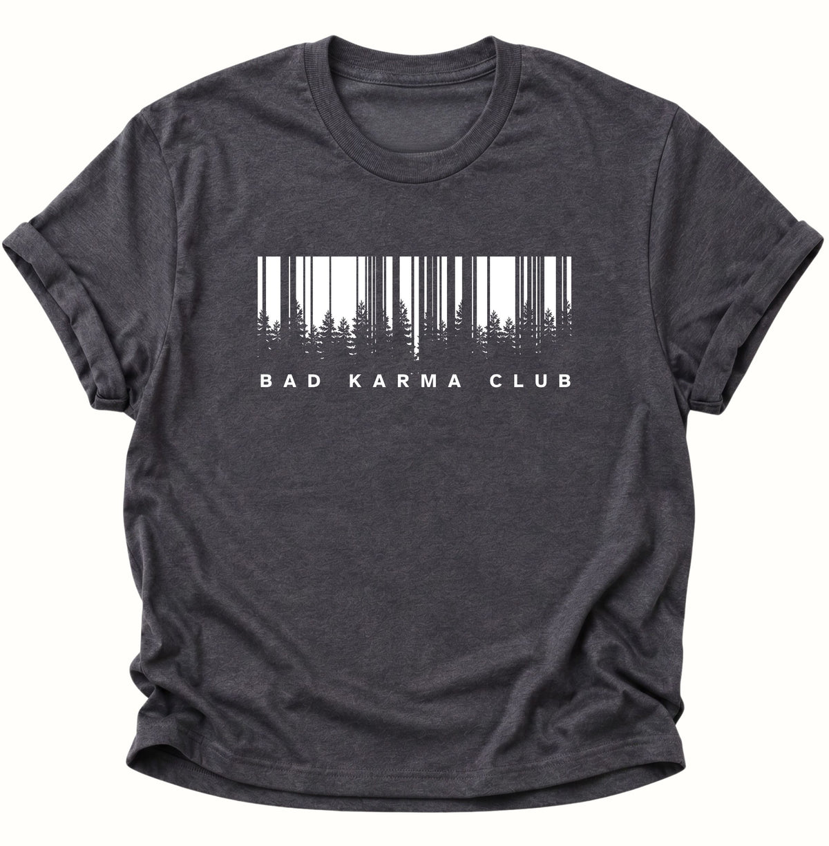 Bad Karma Club Unisex T-Shirt Dark Heather - PINE & RIVER