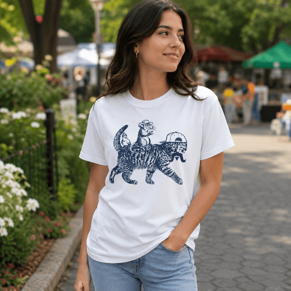 Die Gang Katzen Unisex T-Shirt Heliconia - PINE & RIVER