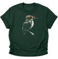 Eisvogel mit Sonnenbrille Unisex T-Shirt Forest Green - PINE & RIVER