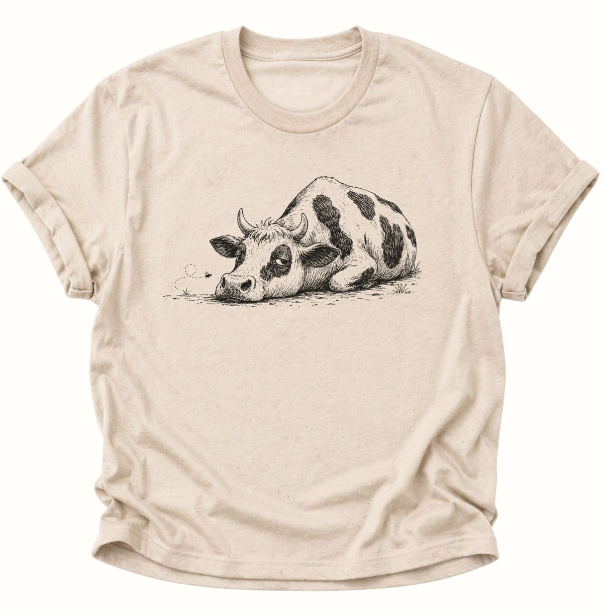 Erschöpfte Kuh Unisex T-Shirt Nature - PINE & RIVER