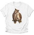 Eulen Pärchen Unisex T-Shirt Weiß - PINE & RIVER