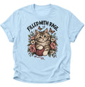 Filled With Rage Kätzchen Unisex T-Shirt Light Blue - PINE & RIVER