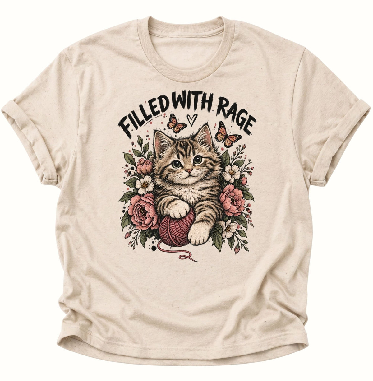 Filled With Rage Kätzchen Unisex T-Shirt Nature - PINE & RIVER