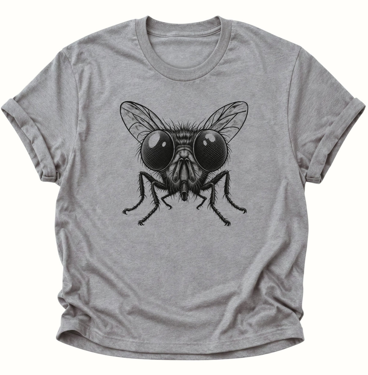 Fliege Makroporträt Unisex T-Shirt Sport Grey - PINE & RIVER