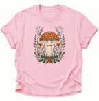 Fliegenpilz Wildblumen Unisex T-Shirt Weiß - PINE & RIVER