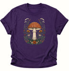 Fliegenpilz Wildblumen Unisex T-Shirt Weiß - PINE & RIVER