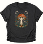 Fliegenpilz Wildblumen Unisex T-Shirt Weiß - PINE & RIVER
