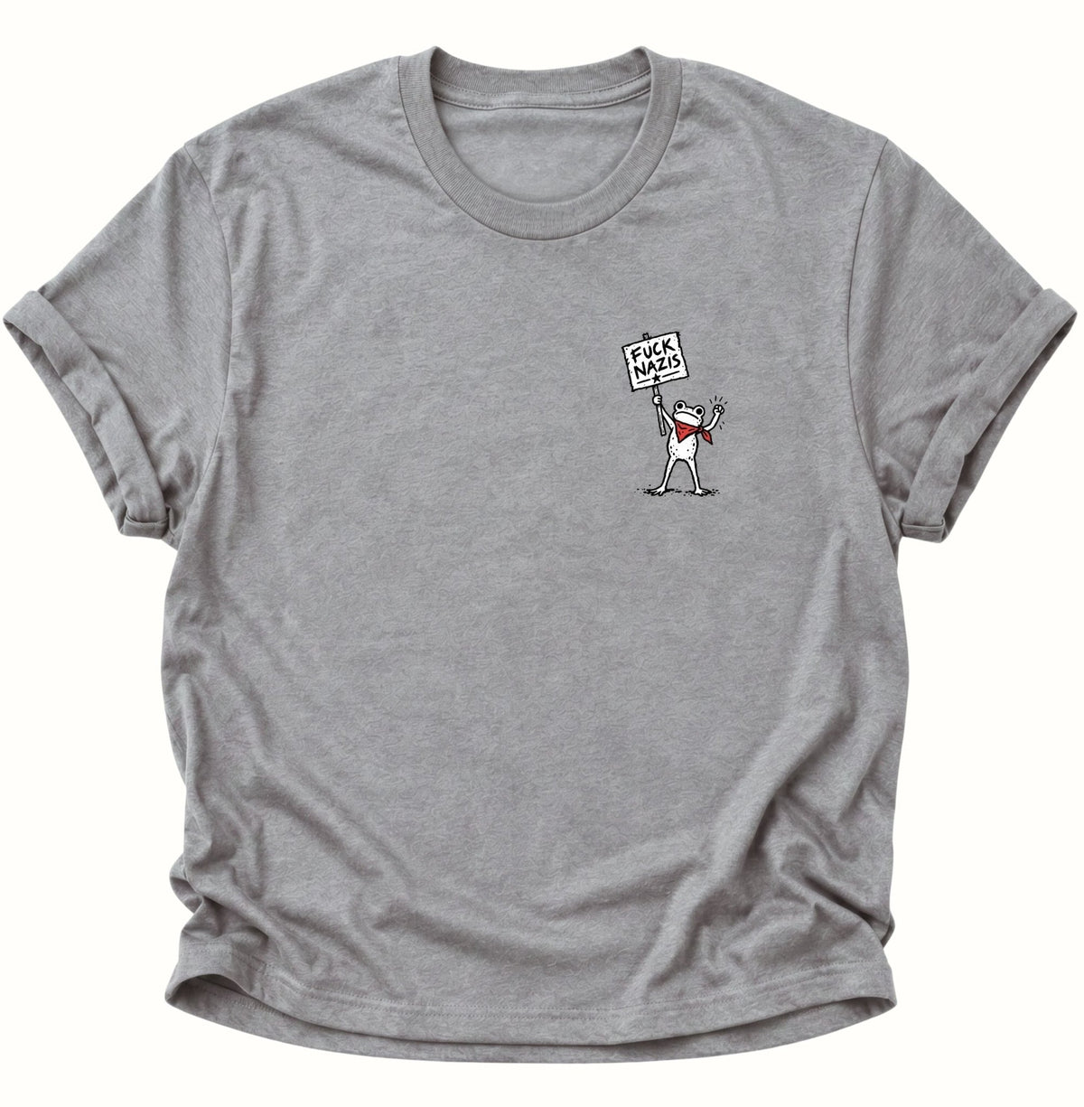 Frosch gegen Rechts Unisex T-Shirt Sport Grey - PINE & RIVER
