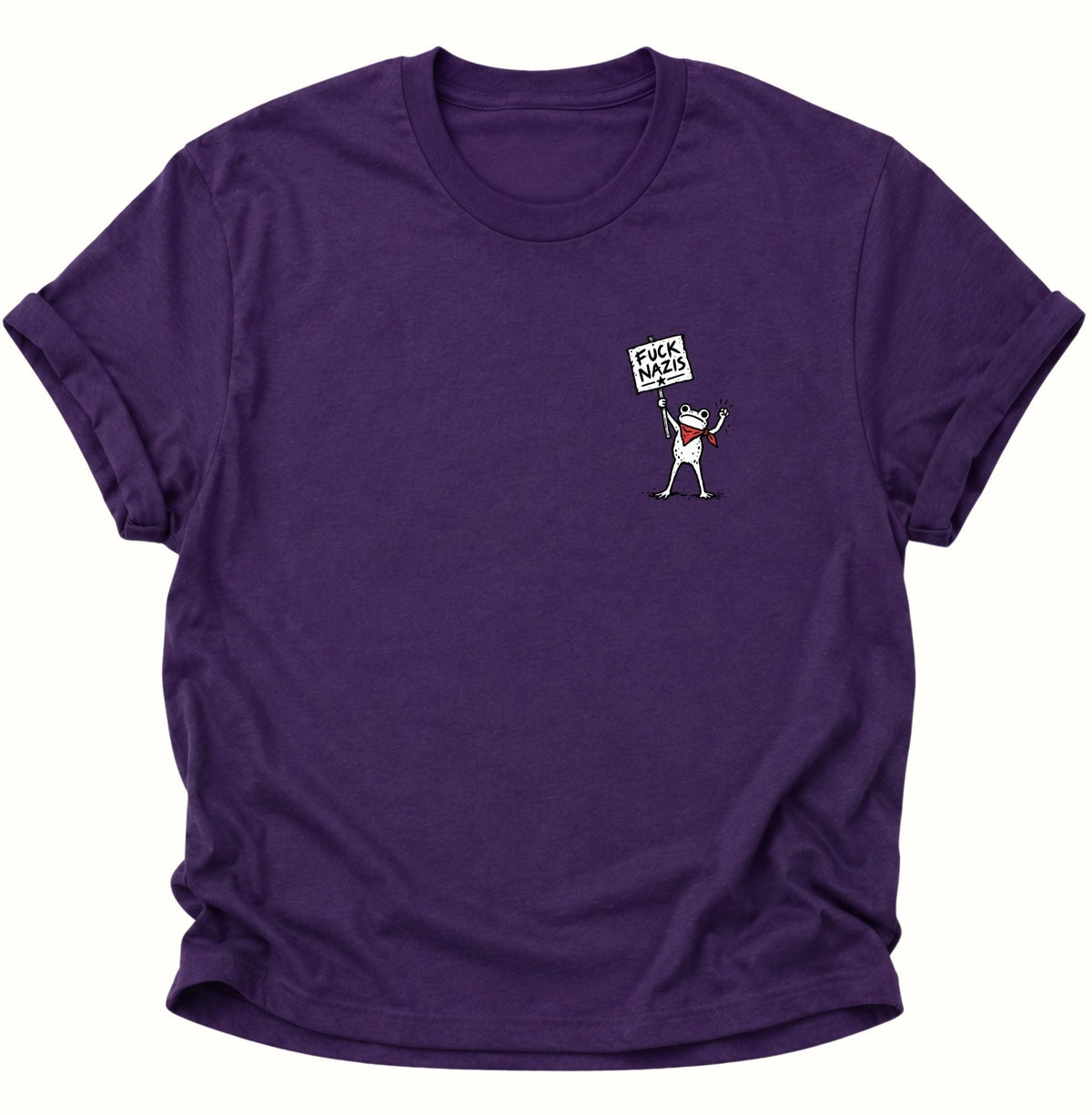 Frosch gegen Rechts Unisex T-Shirt Purple - PINE & RIVER
