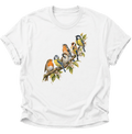 Frühlingsvögel Singvögel Unisex T-Shirt Weiß - PINE & RIVER