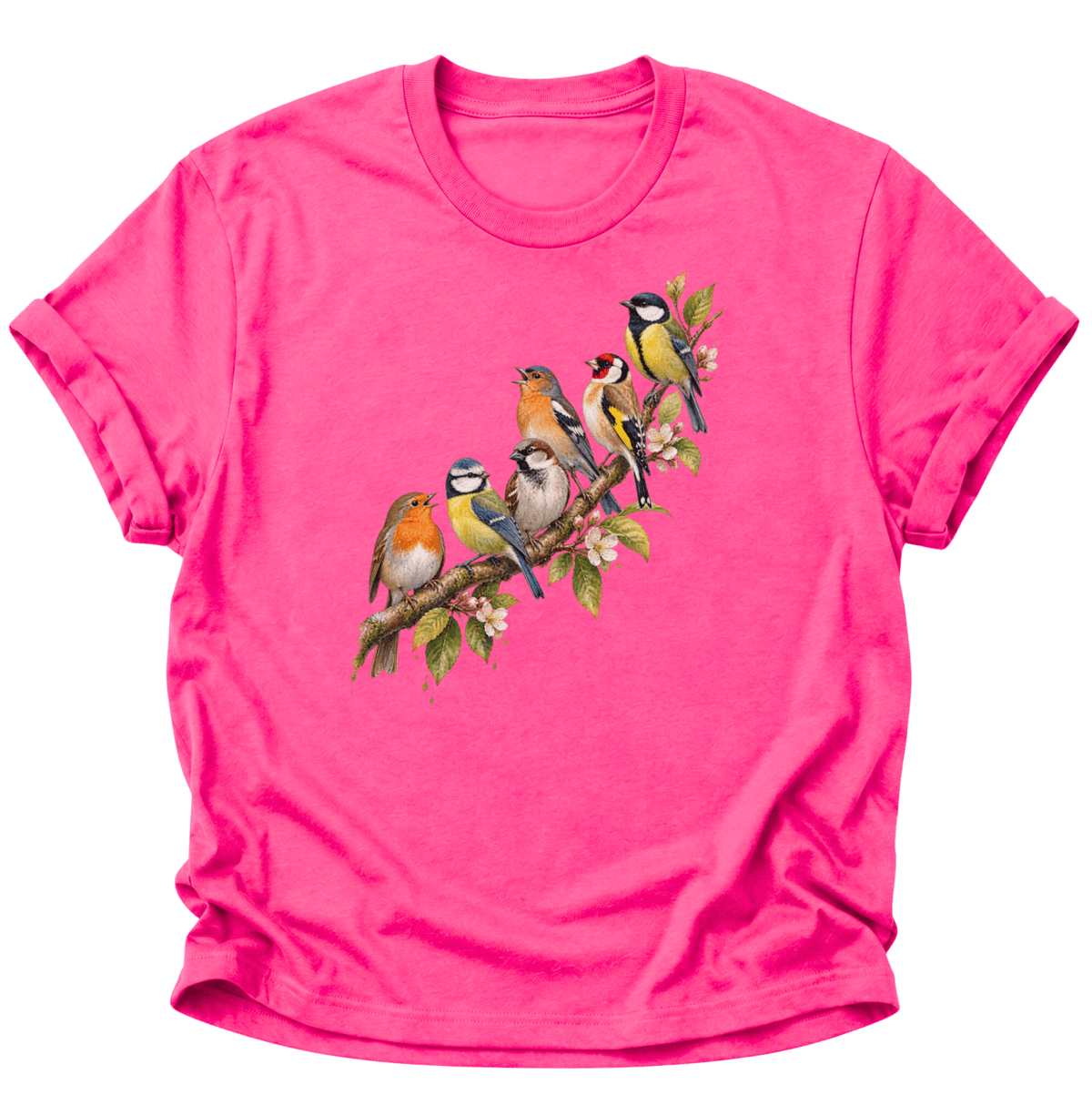 Frühlingsvögel Singvögel Unisex T-Shirt Heliconia - PINE & RIVER