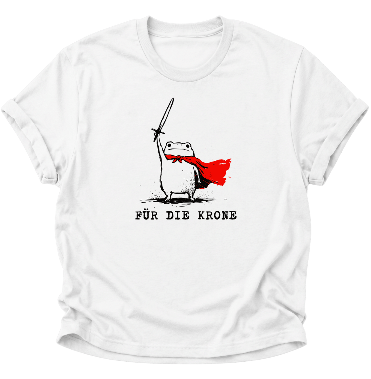 Für Die Krone Frosch Unisex T-Shirt Weiß - PINE & RIVER
