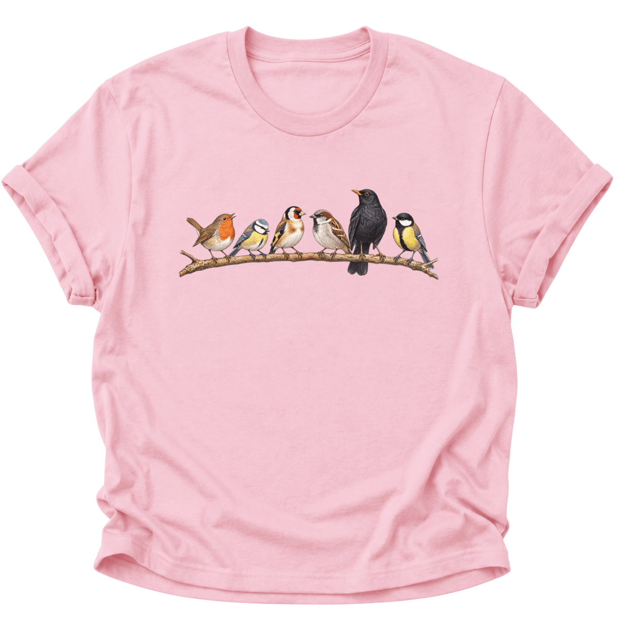 Gartenvögel Vogelbeobachter Unisex T-Shirt Light Pink - PINE & RIVER