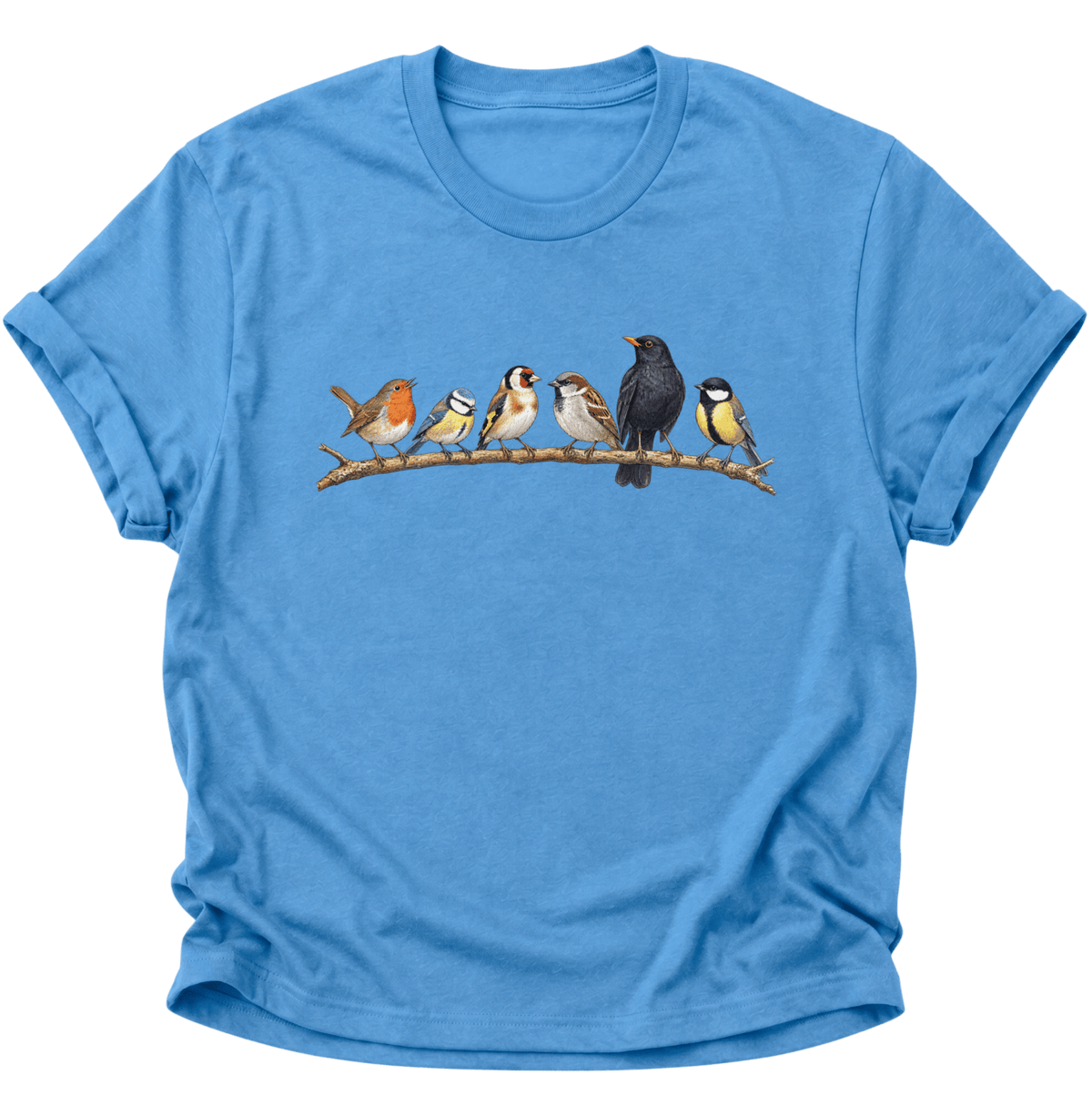 Gartenvögel Vogelbeobachter Unisex T-Shirt Carolina Blue - PINE & RIVER