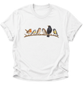 Gartenvögel Vogelbeobachter Unisex T-Shirt Weiß - PINE & RIVER