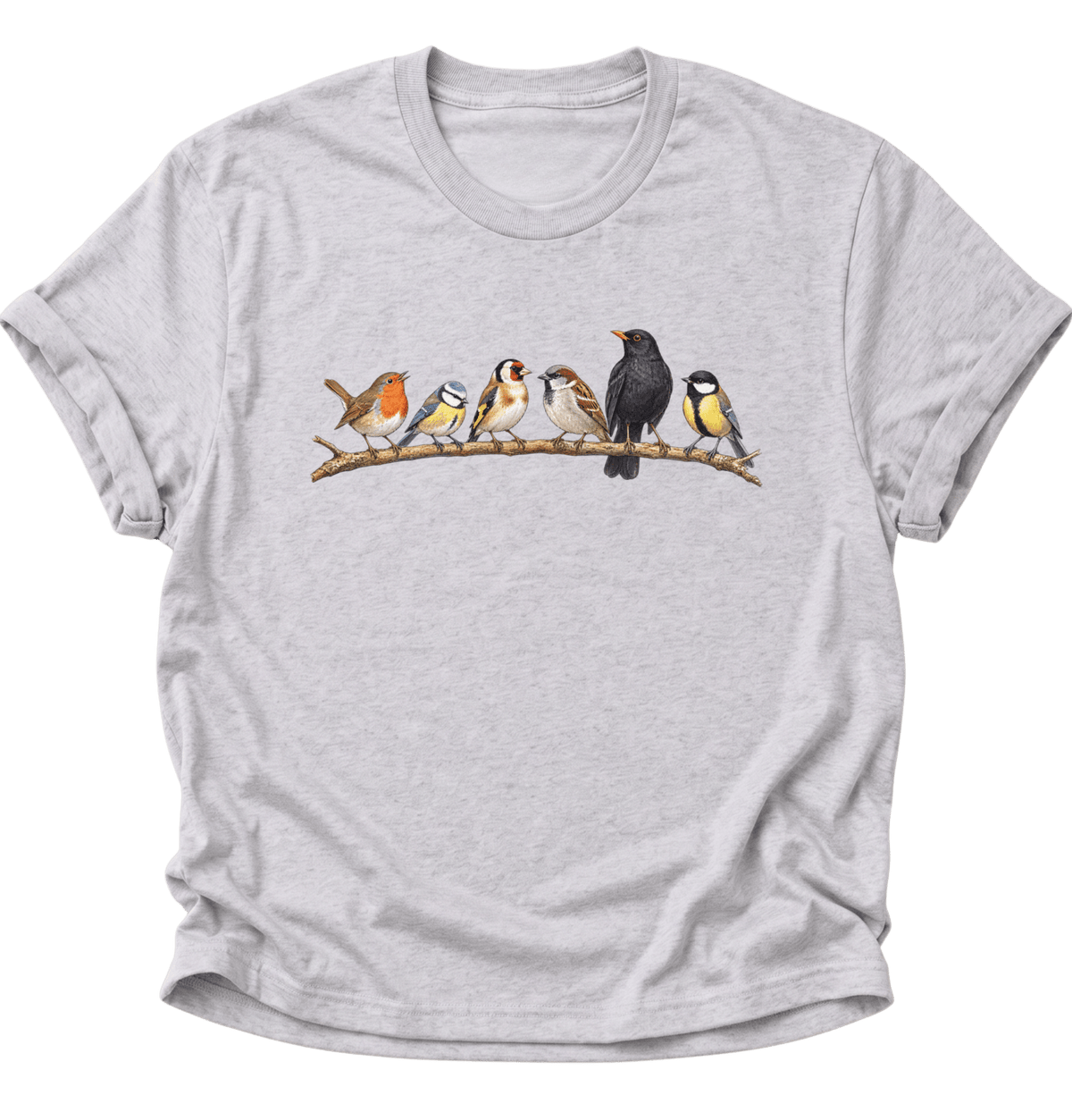 Gartenvögel Vogelbeobachter Unisex T-Shirt Ash Grey - PINE & RIVER