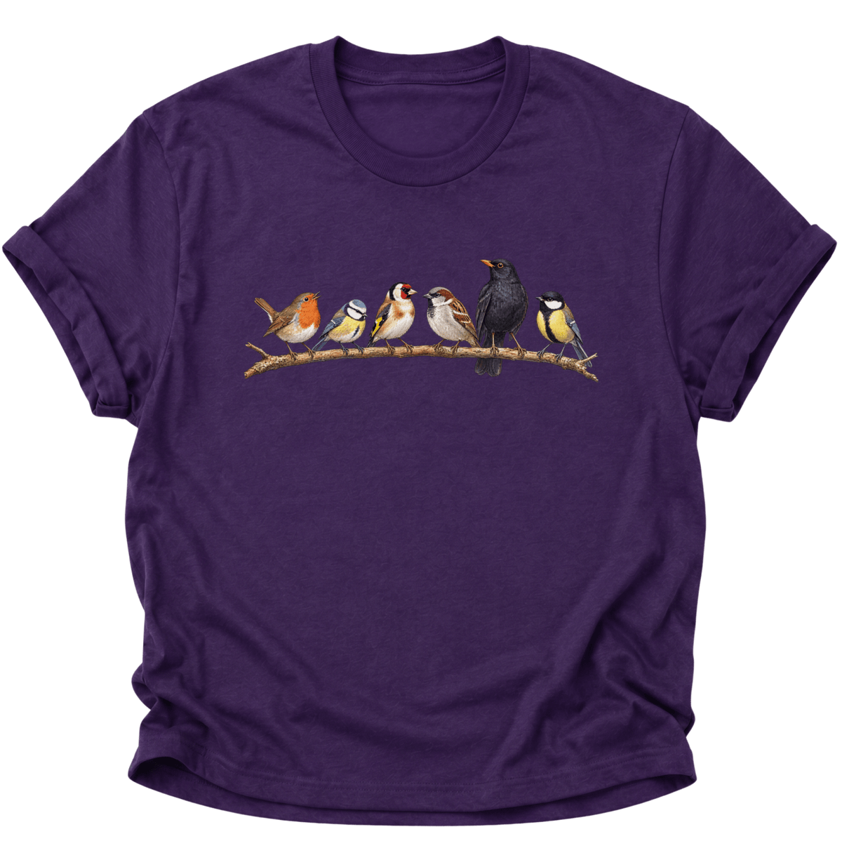 Gartenvögel Vogelbeobachter Unisex T-Shirt Purple - PINE & RIVER