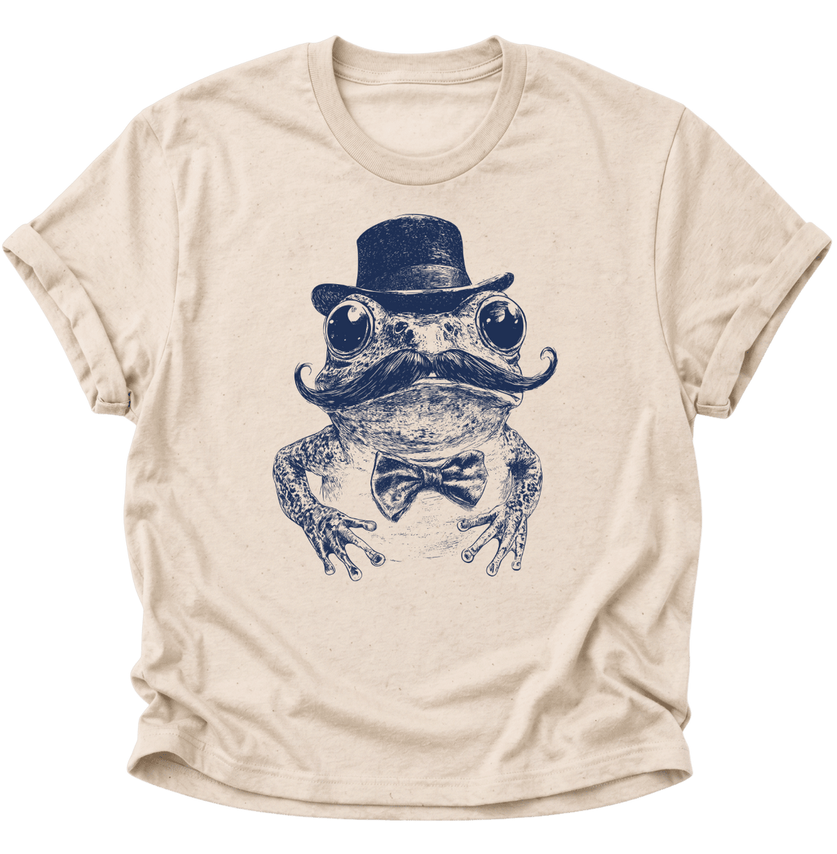 Gentleman Frosch mit Zylinder Unisex T-Shirt Nature - PINE & RIVER