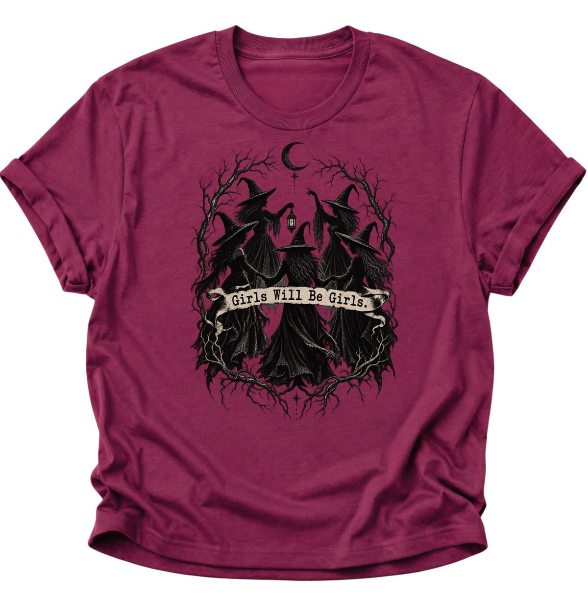 Girls Will Be Girls Hexenzirkel Unisex T-Shirt Cardinal Red - PINE & RIVER