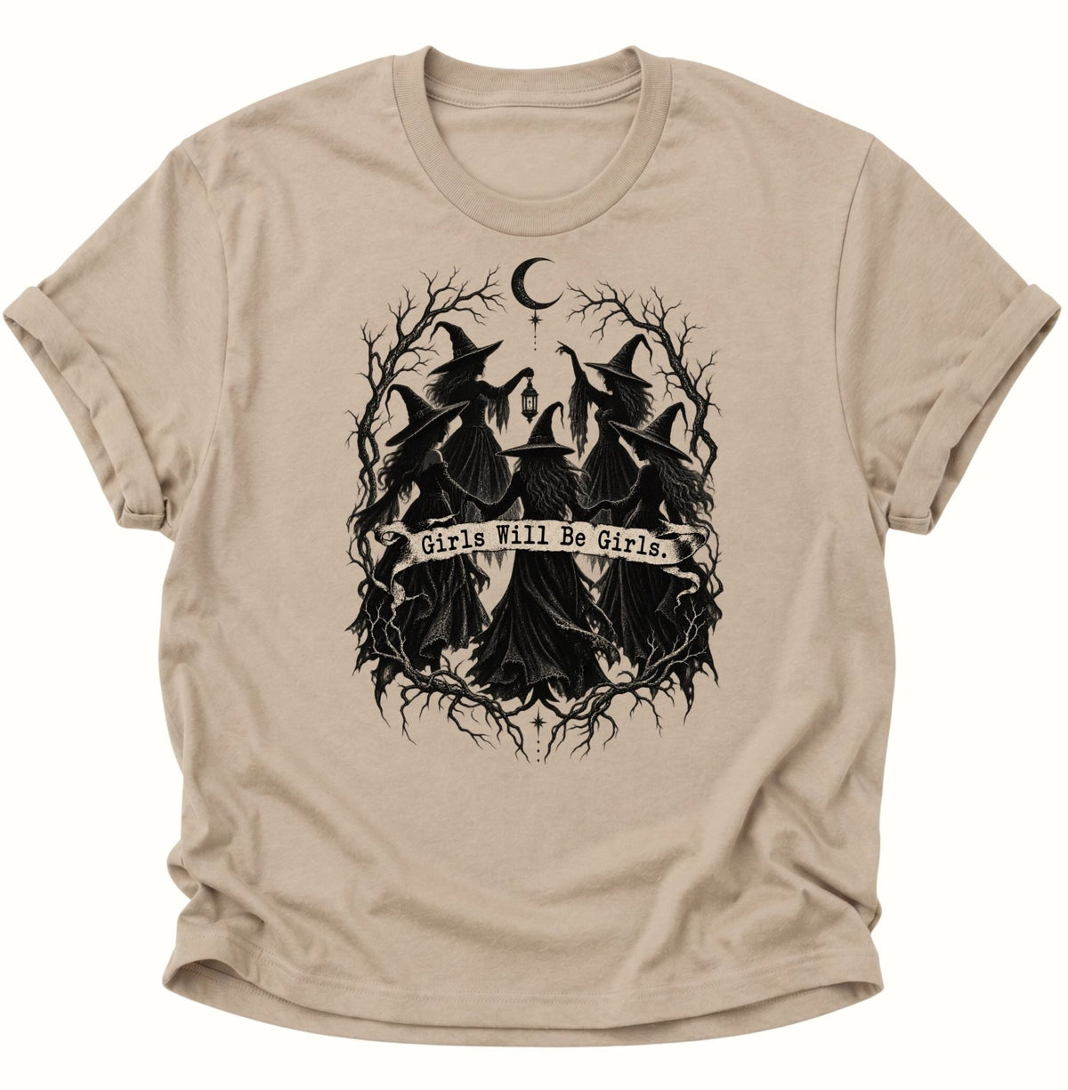 Girls Will Be Girls Hexenzirkel Unisex T-Shirt Sand - PINE & RIVER