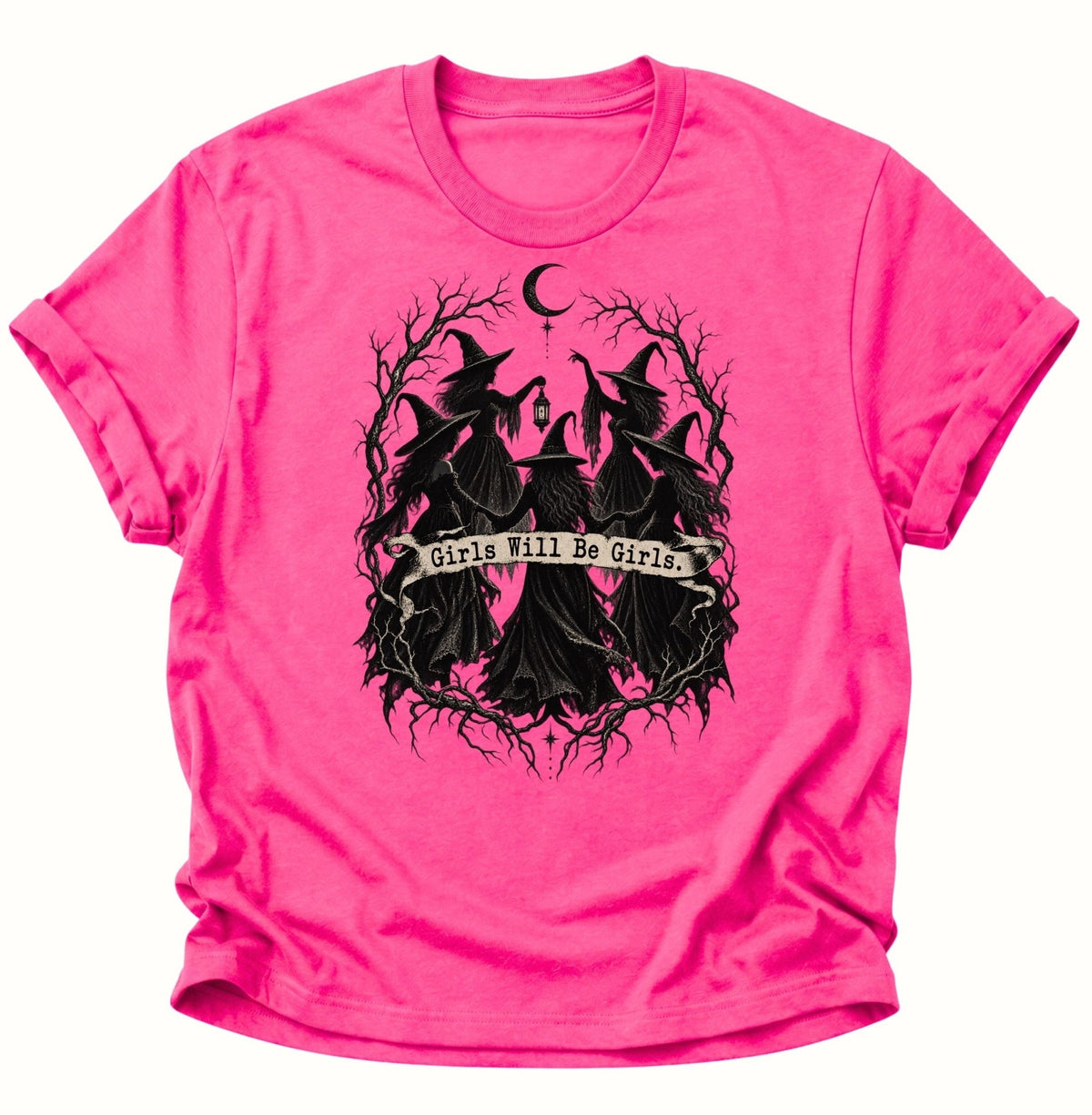 Girls Will Be Girls Hexenzirkel Unisex T-Shirt Heliconia - PINE & RIVER