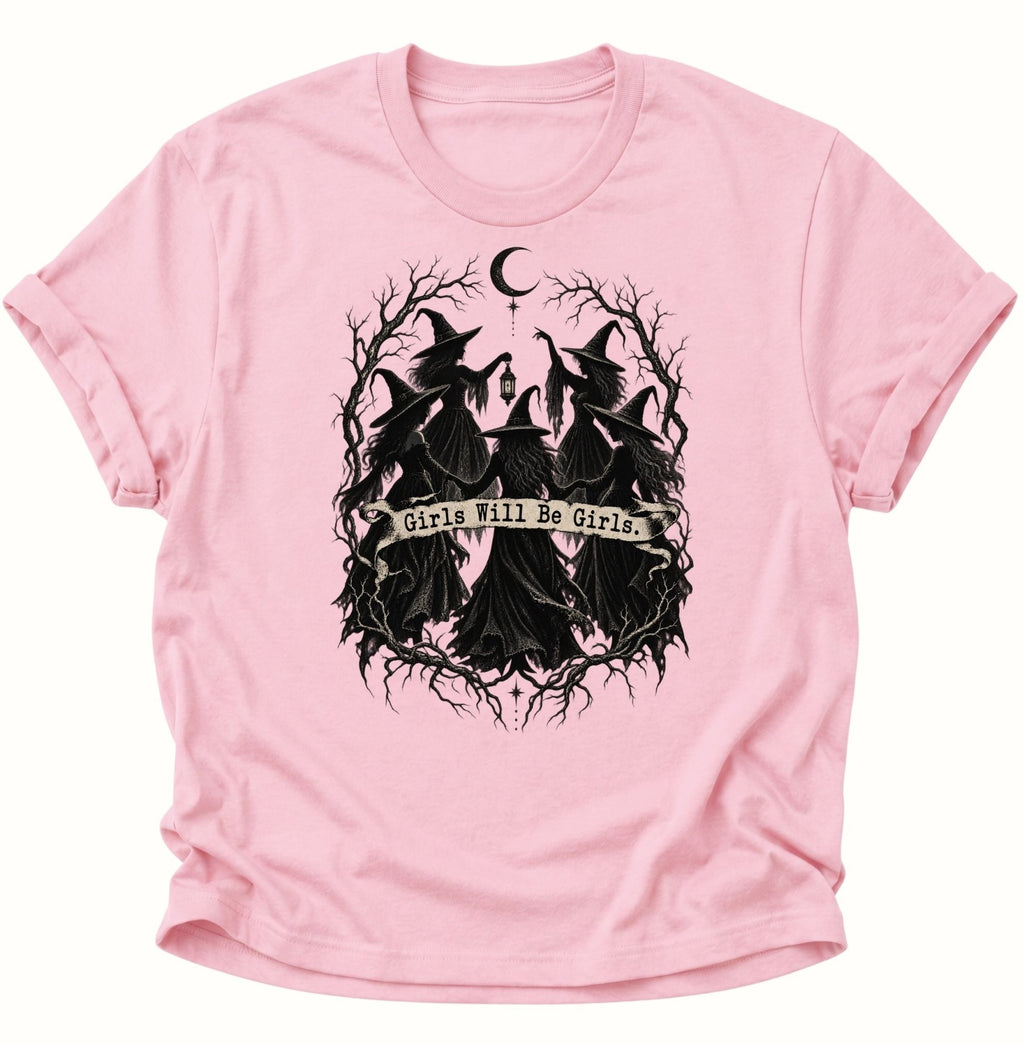 Girls Will Be Girls Hexenzirkel Unisex T-Shirt Light Pink - PINE & RIVER