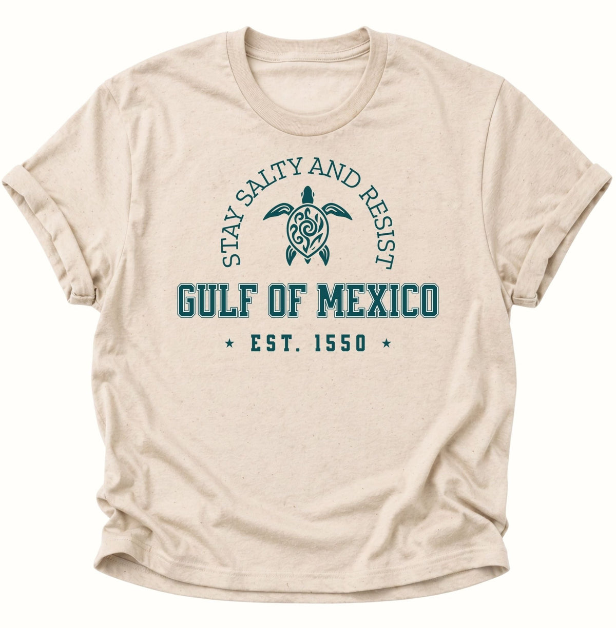 Gulf of Mexico Stay Salty and Resist Unisex T-Shirt Nature - PINE & RIVER