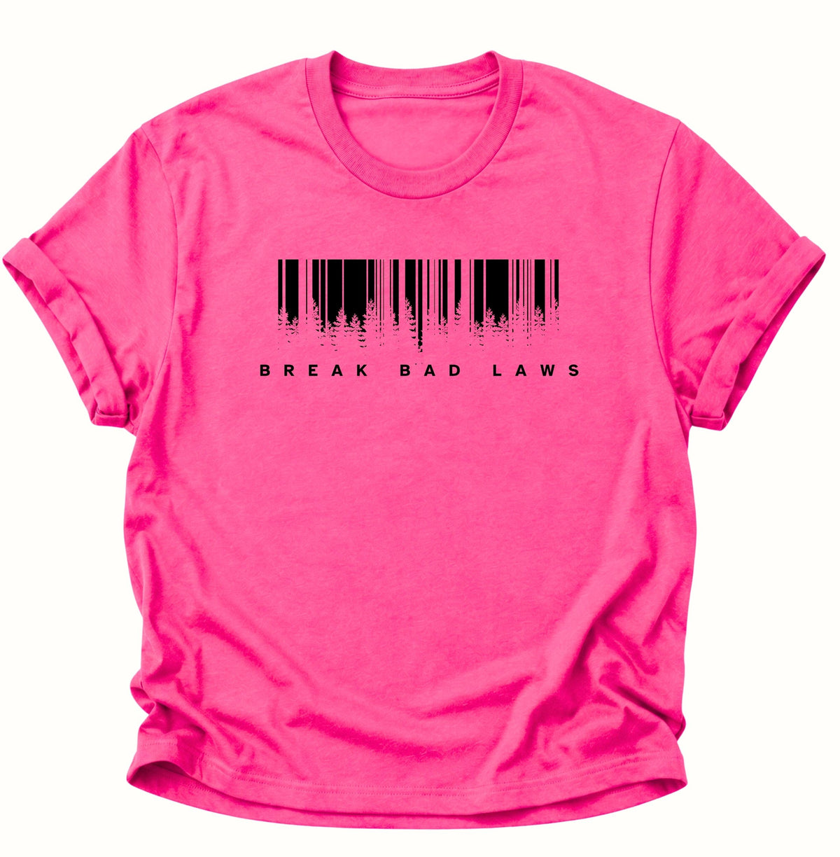Break Bad Laws Barcode T-Shirt Heliconia - PINE & RIVER