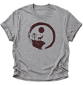 Hirsch im Zen-Kreis Unisex T-Shirt Sport Grey - PINE & RIVER