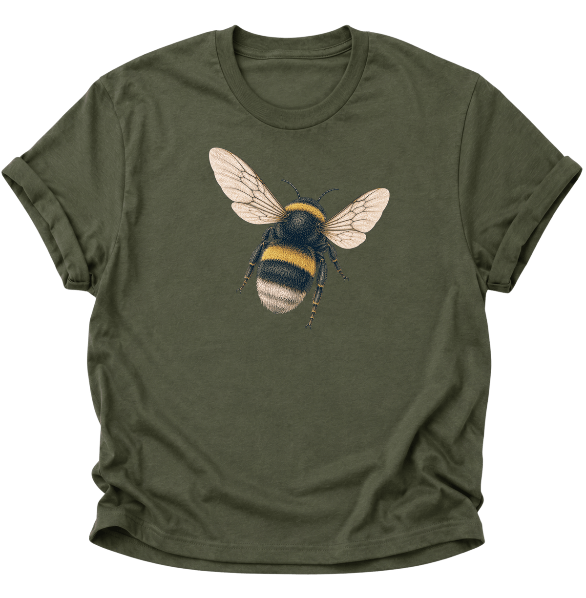 Hummel Unisex T-Shirt Military Green - PINE & RIVER