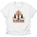 Ich Mag Bäume & Vielleicht Drei Menschen Unisex T-Shirt Weiß - PINE & RIVER