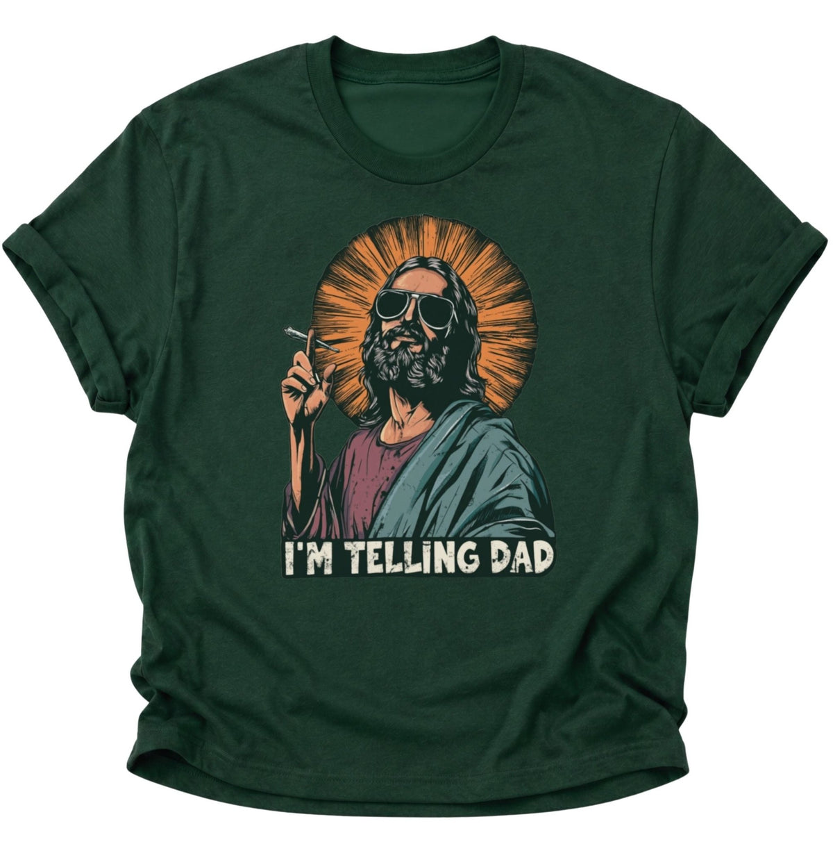 I'm Telling Dad Unisex T-Shirt Forest Green - PINE & RIVER