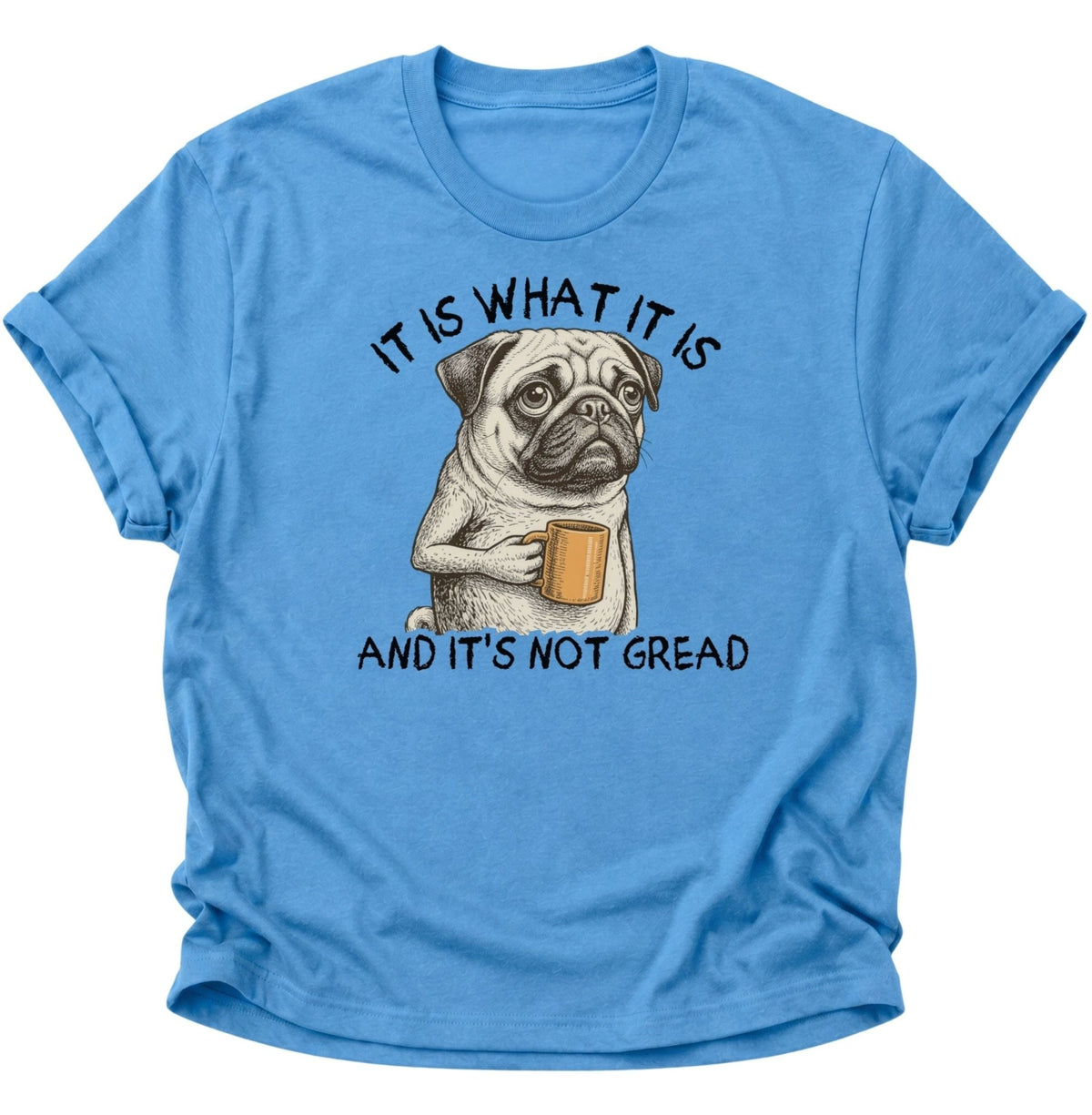 It Is What It Is Mops Unisex T-Shirt Carolina Blue - PINE & RIVER