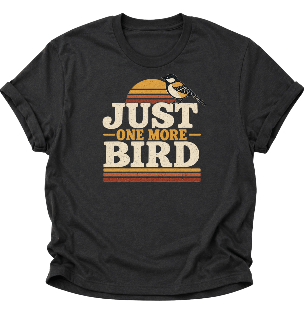 Just One More Bird Unisex T-Shirt Schwarz - PINE & RIVER