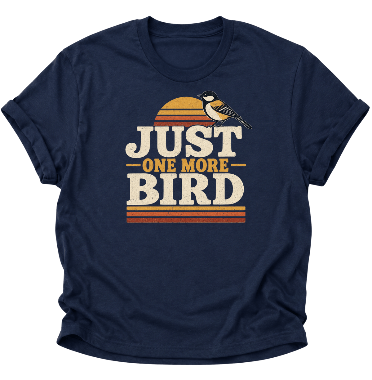 Just One More Bird Unisex T-Shirt Navy Blue - PINE & RIVER